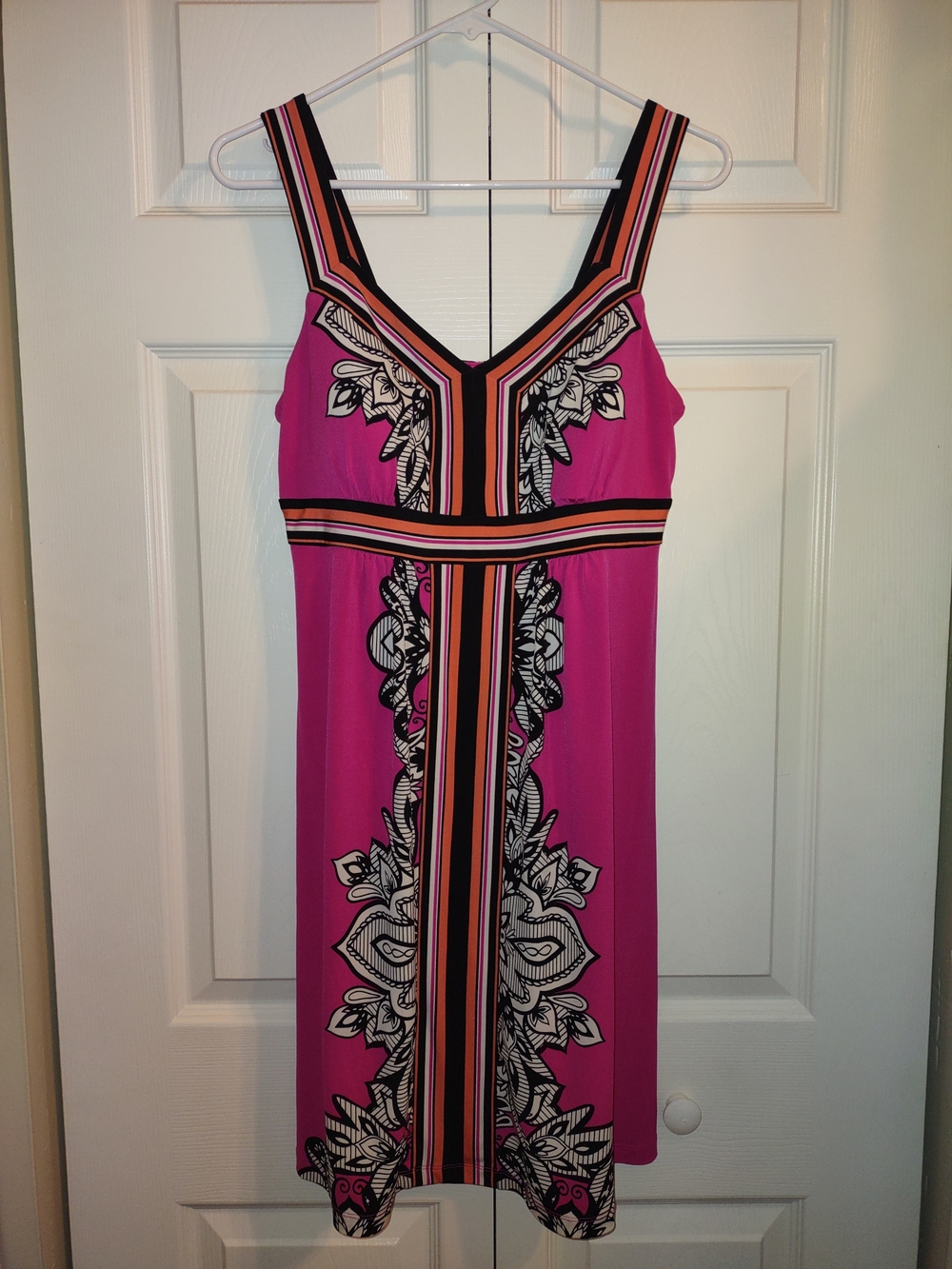Apt. 9 Pink Striped & Floral Midi Dress